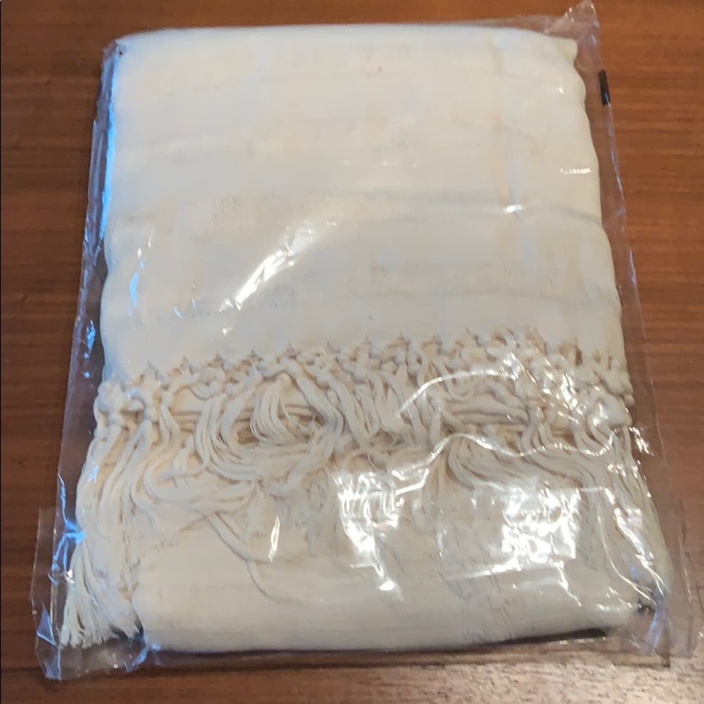 Tribe Alive Handwoven Ivory Scarf